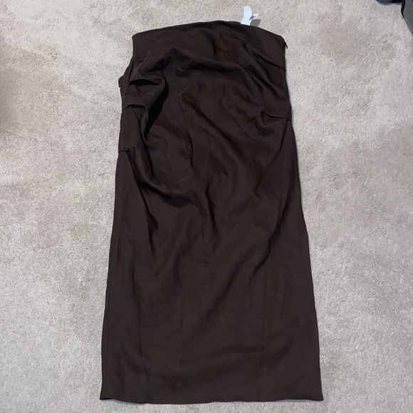 Zara DRAPED MIDI SKIRT - LIMITED EDITION NWT XL - Picture 4 of 6